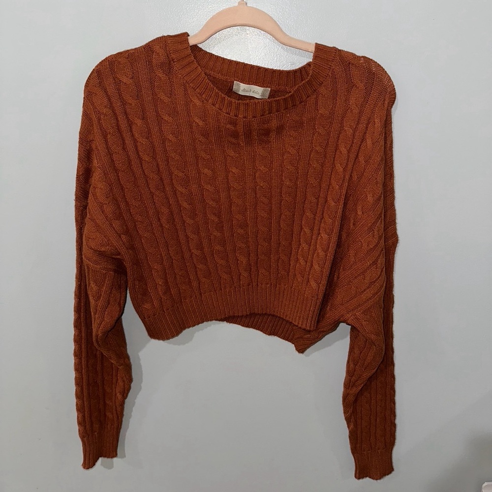 Altar’d State Burnt Orange Sweater Size Large